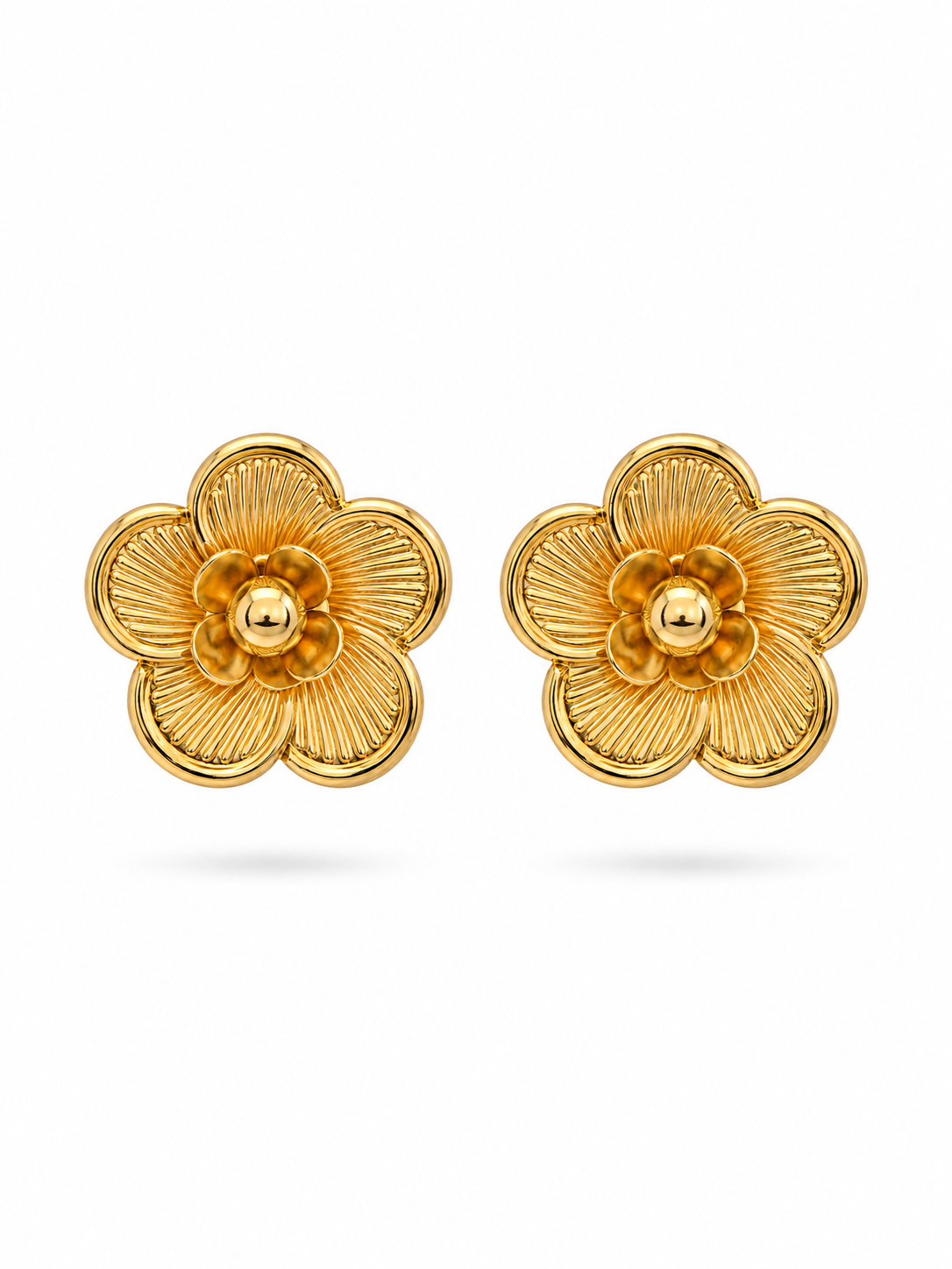 Blossom Gold Stud Earrings