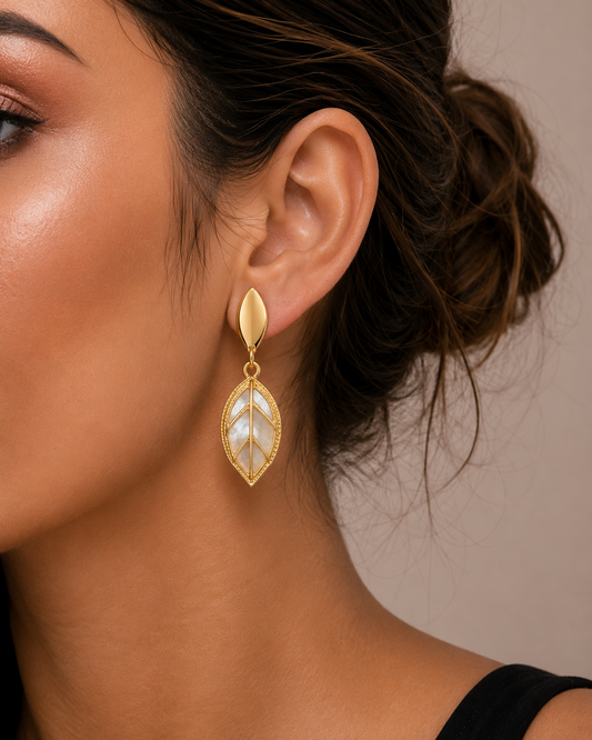 Nature-Inspired Leaf Earrings