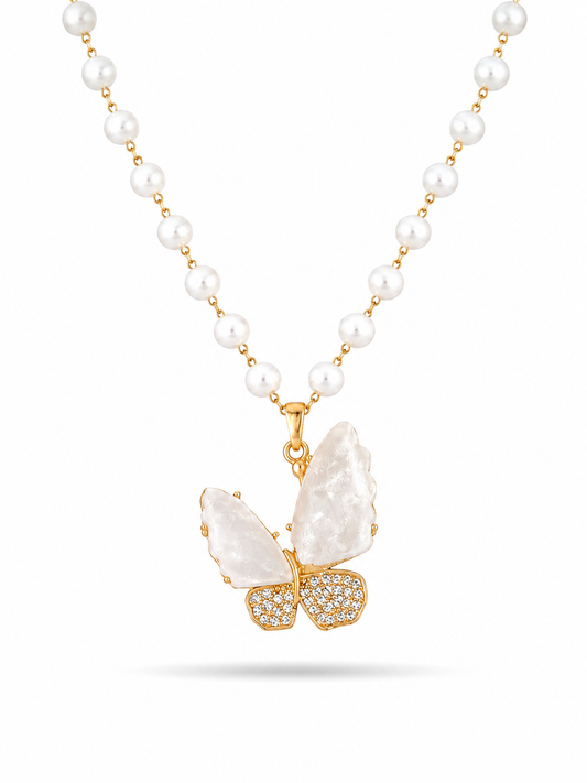 Lumière MOP Butterfly Pendant