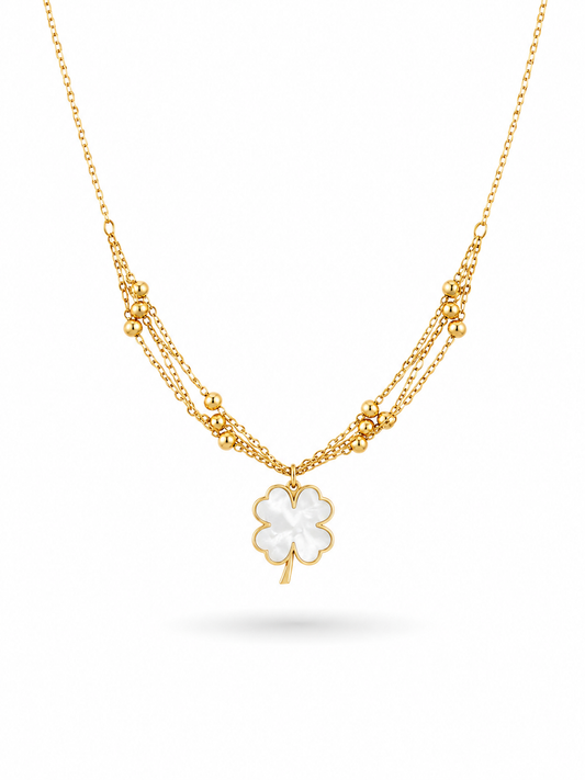 Trèfle MOP Clover Pendant