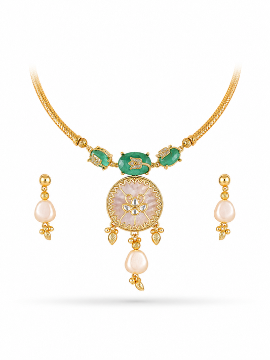 Cabochon Necklace Set
