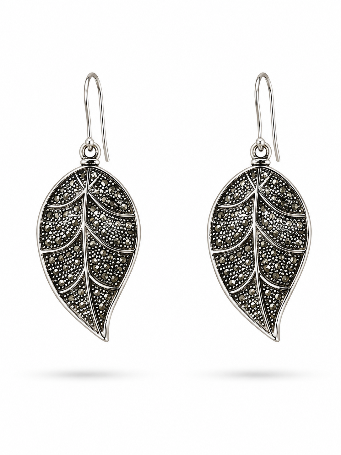 Noir Leaf Earrings