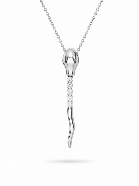 Snake CZ Pendant