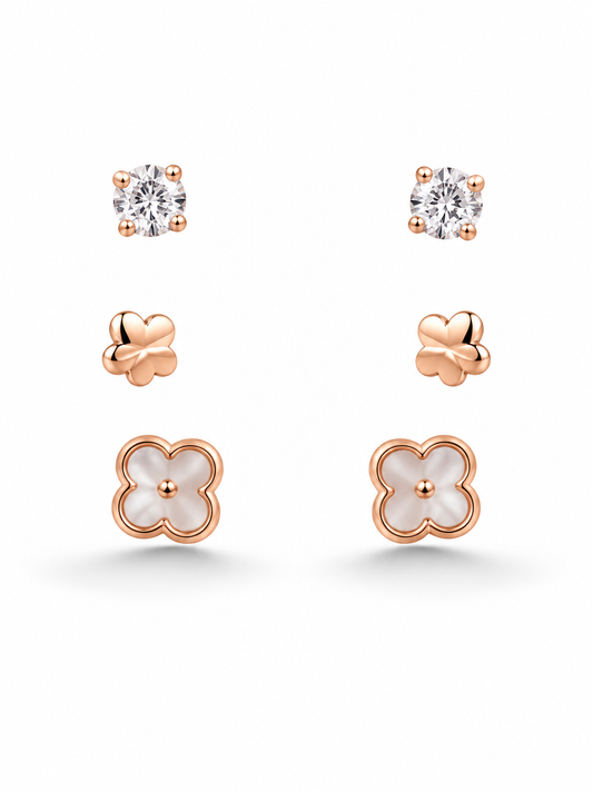 Bloom Stud Stack Earrings