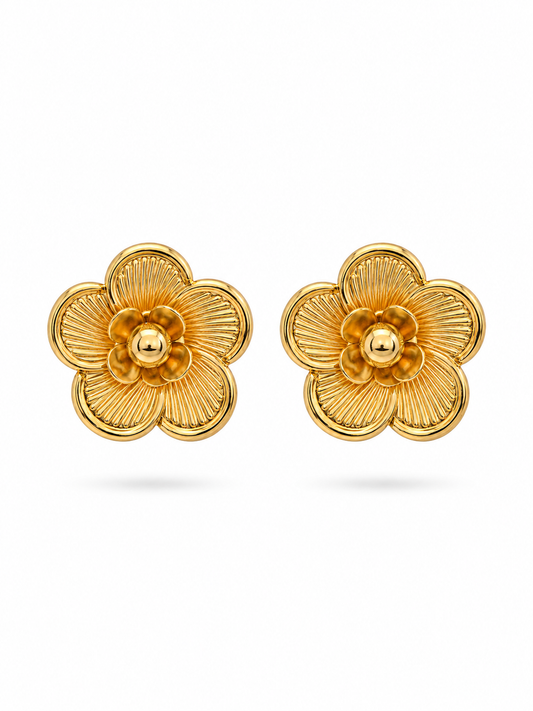 Blossom Gold Stud Earrings