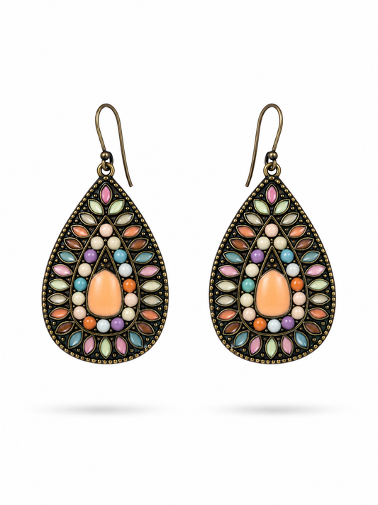 Mosaic Teardrop Earrings