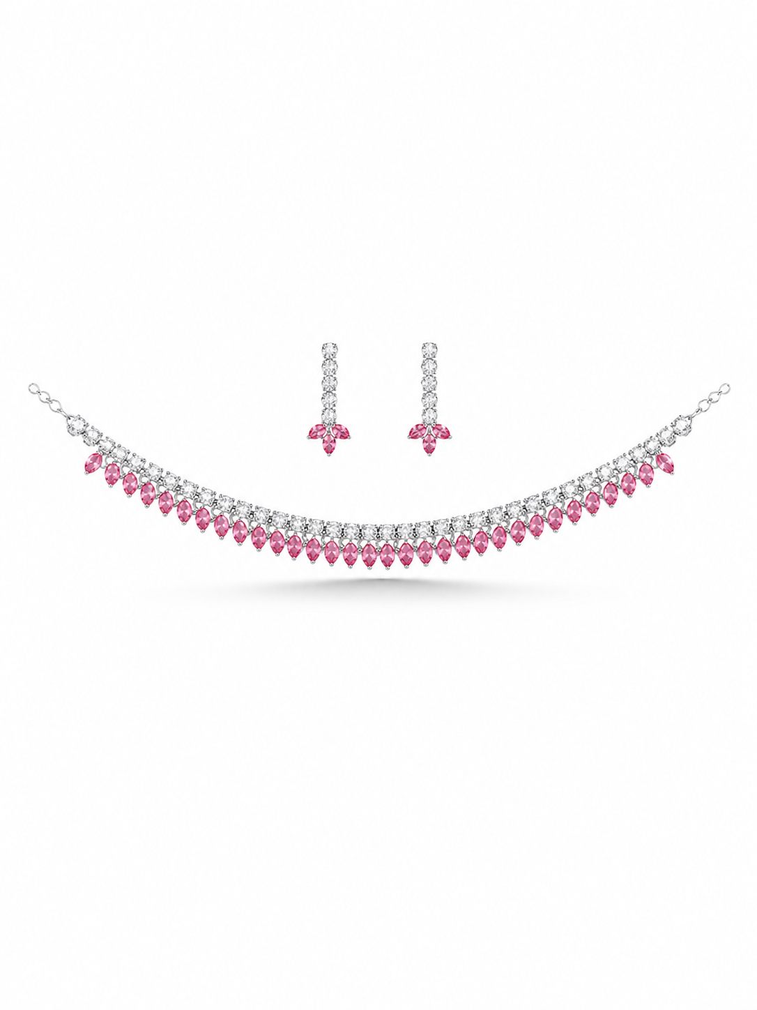 Tennis Collar Necklace Set