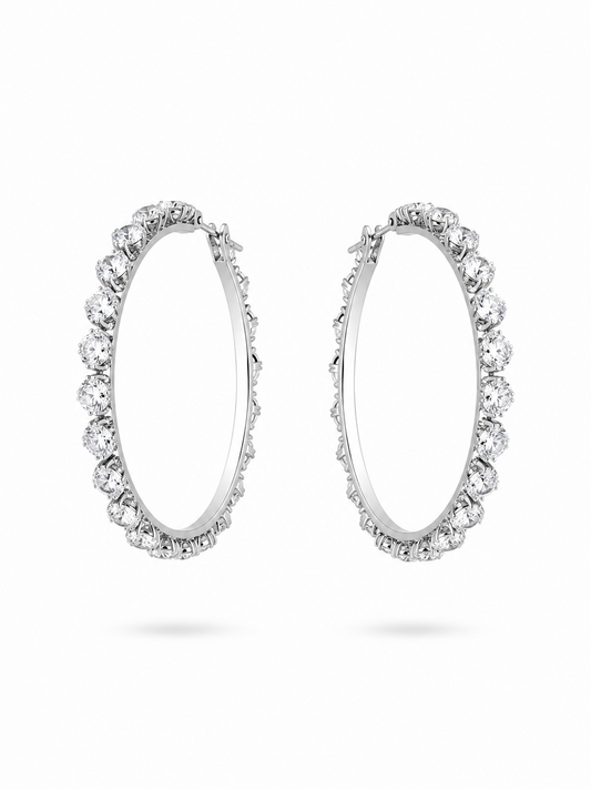 Tennis Hoop Earrings
