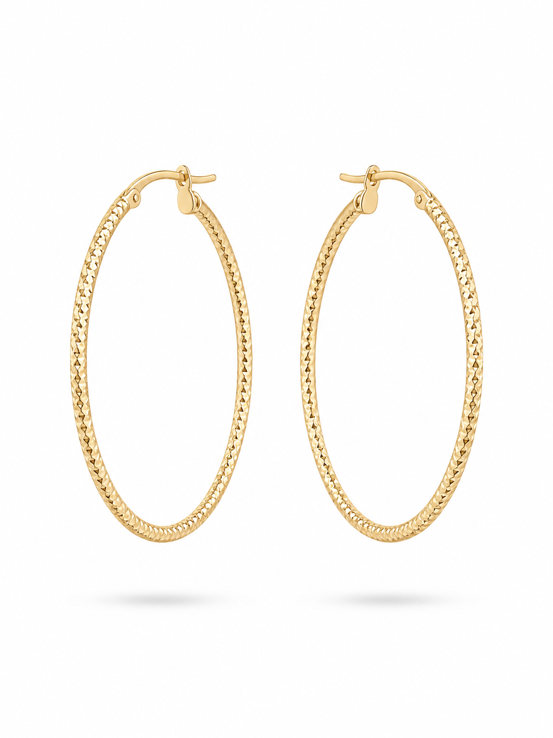 Éclat Diamond-Cut Hoop Earrings