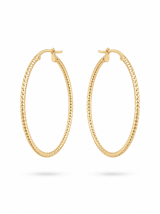 Éclat Diamond-Cut Hoop Earrings