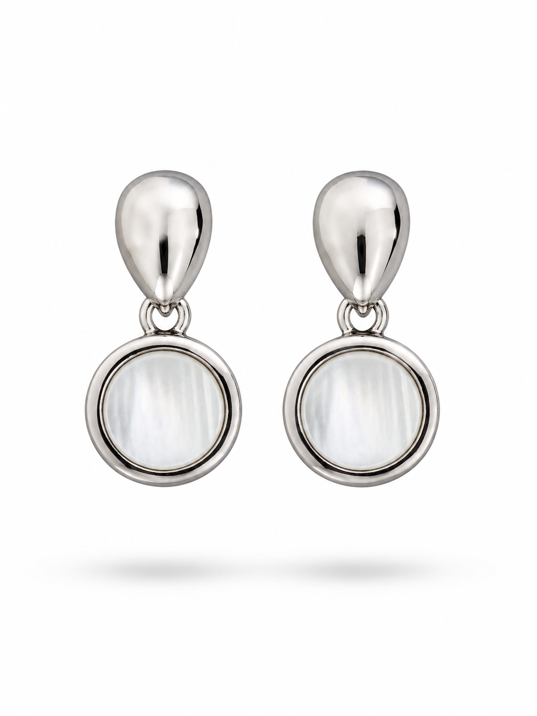 Dome Stud Drop Earrings