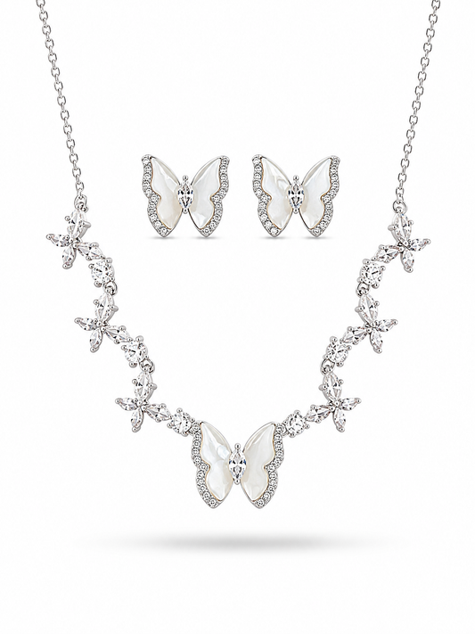 Papillon Silver Pendant Set
