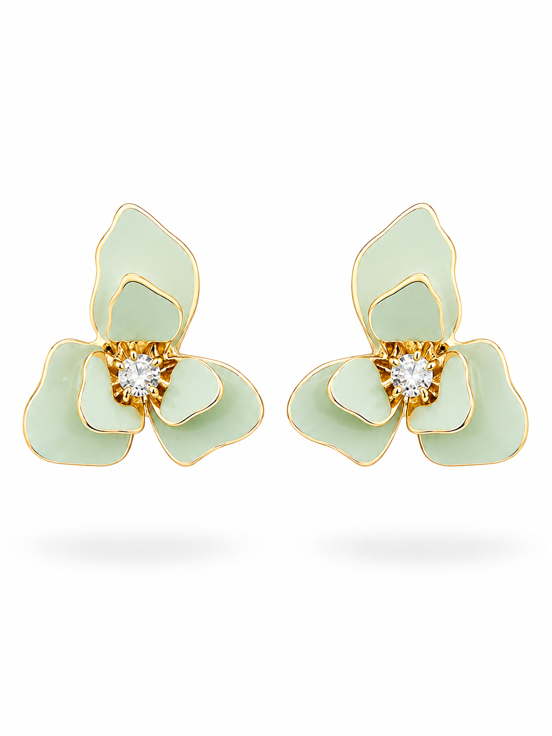 Sage Green Stud Earrings