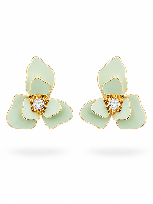 Sage Green Stud Earrings