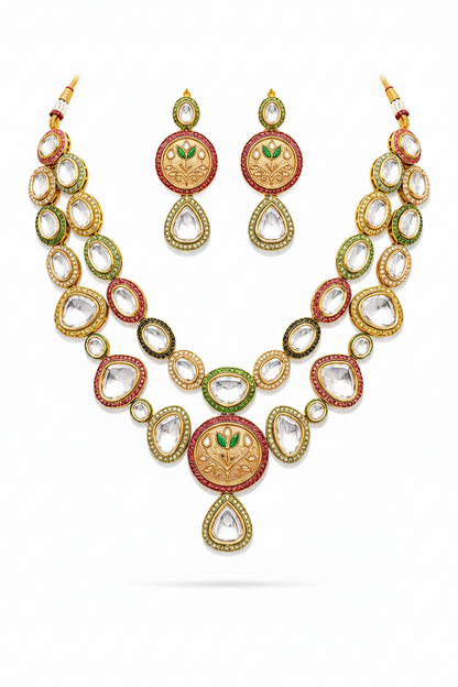 Kundan Meenakari Bridal Set