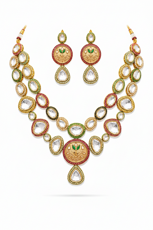 Kundan Meenakari Bridal Set