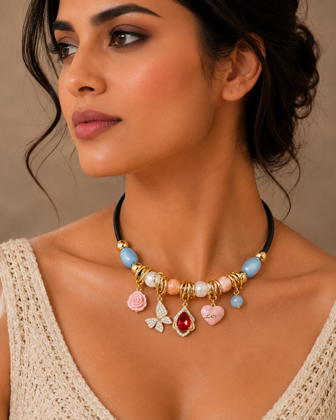 Charms Statement Necklace