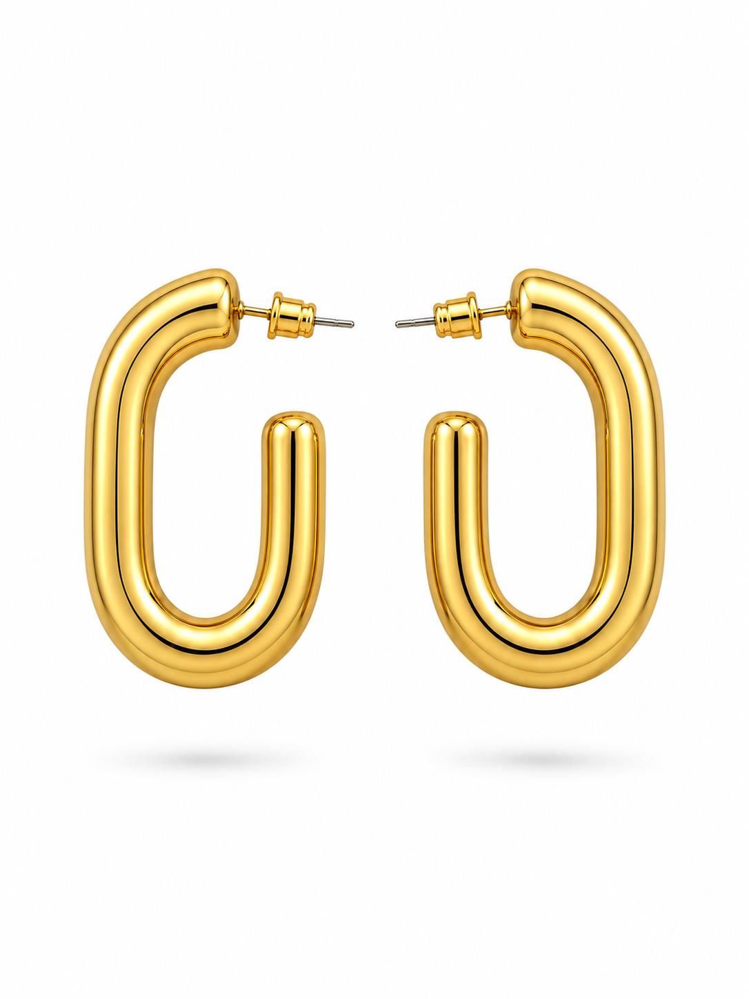 Chunky Oval Earrings