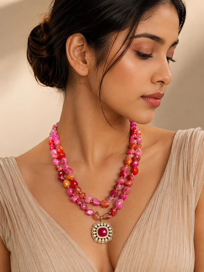 Rosette Statement Necklace