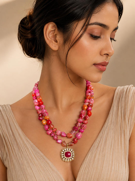 Rosette Statement Necklace