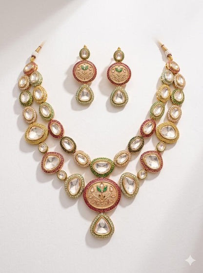 Kundan Meenakari Bridal Set