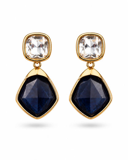 Blue Crystal Earrings