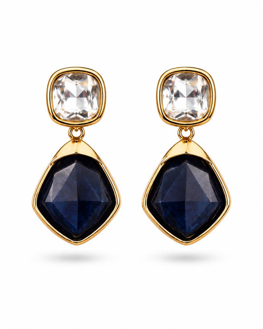 Blue Crystal Earrings