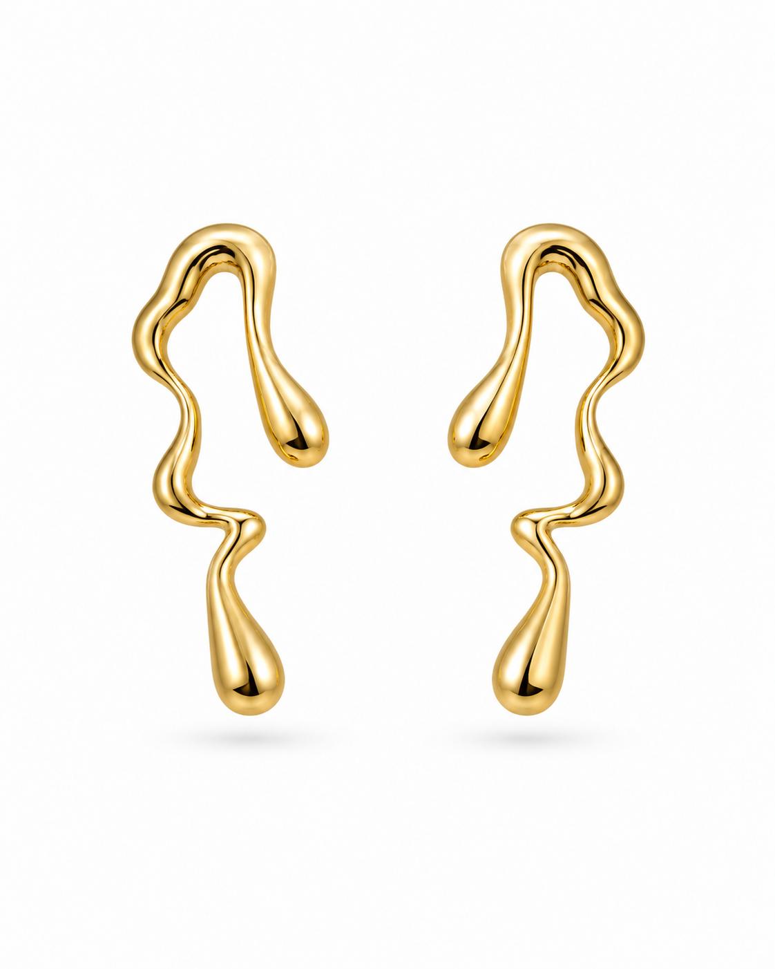 Wavy Statement Earrings