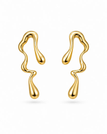 Wavy Statement Earrings