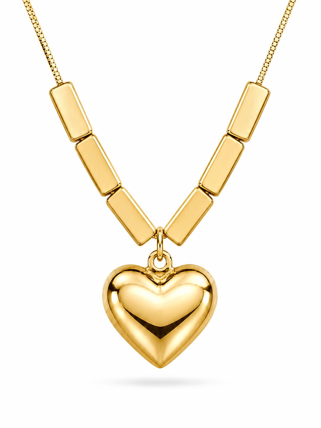 Amor Puffy Heart Pendant