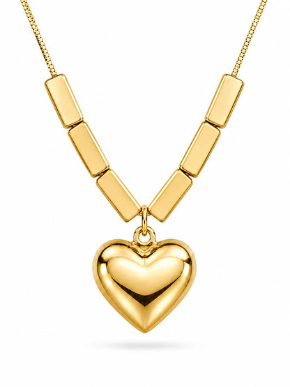 Amor Puffy Heart Pendant