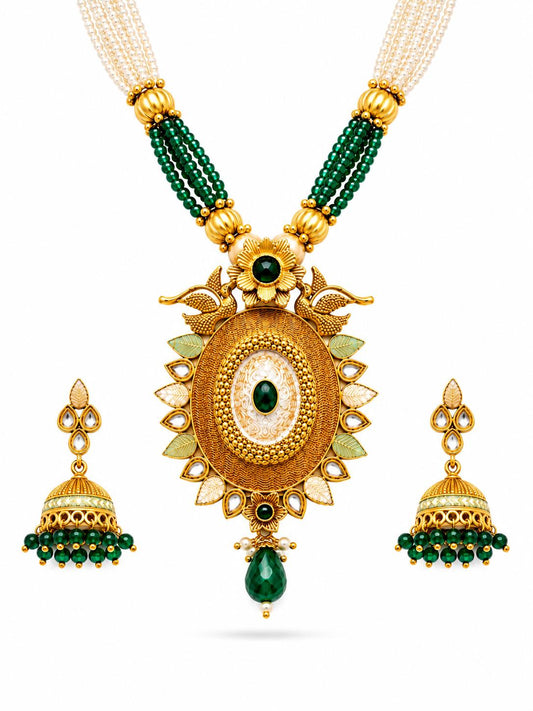 Green Emerald Bridal Set