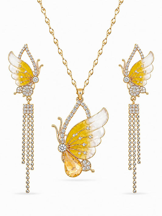 Soleil Diamond Pendant Set