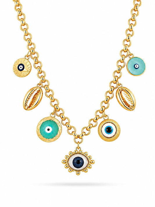 Evil Eye Statement Necklace