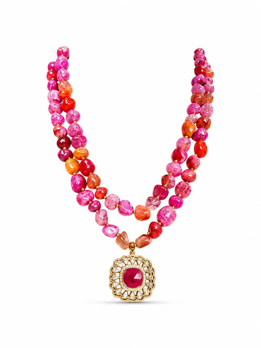 Rosette Statement Necklace