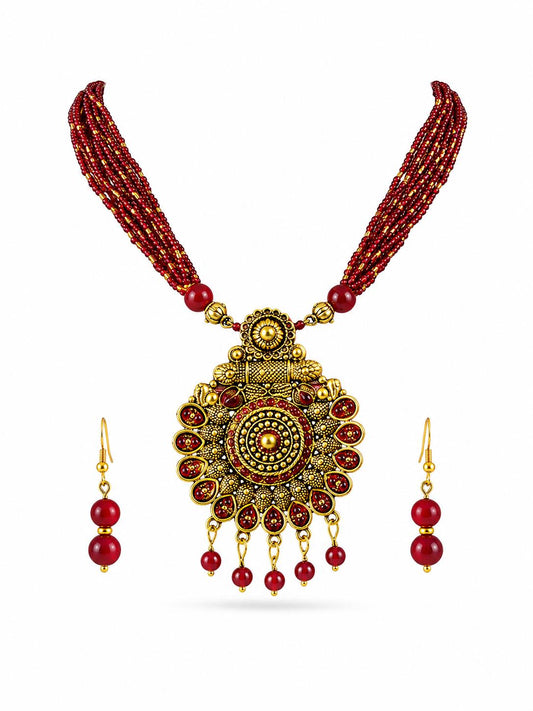 Ruby Red Jewellery Set