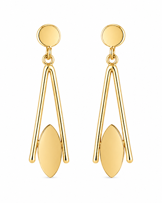 Cat's Eye Drop Earrings