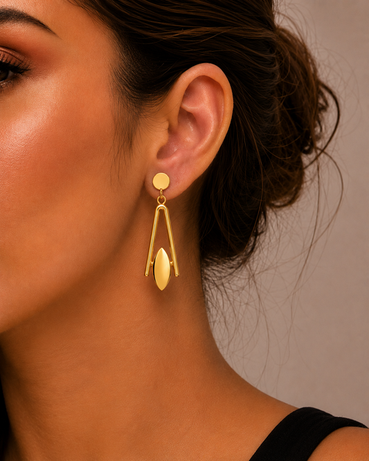 Cat's Eye Drop Earrings