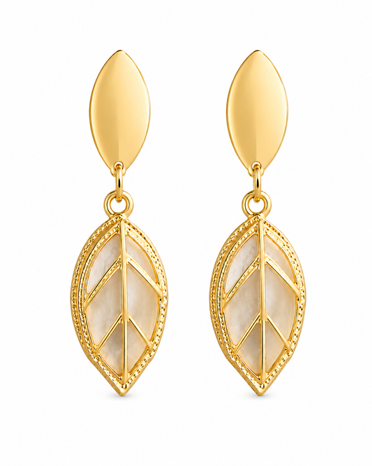 Nature-Inspired Leaf Earrings