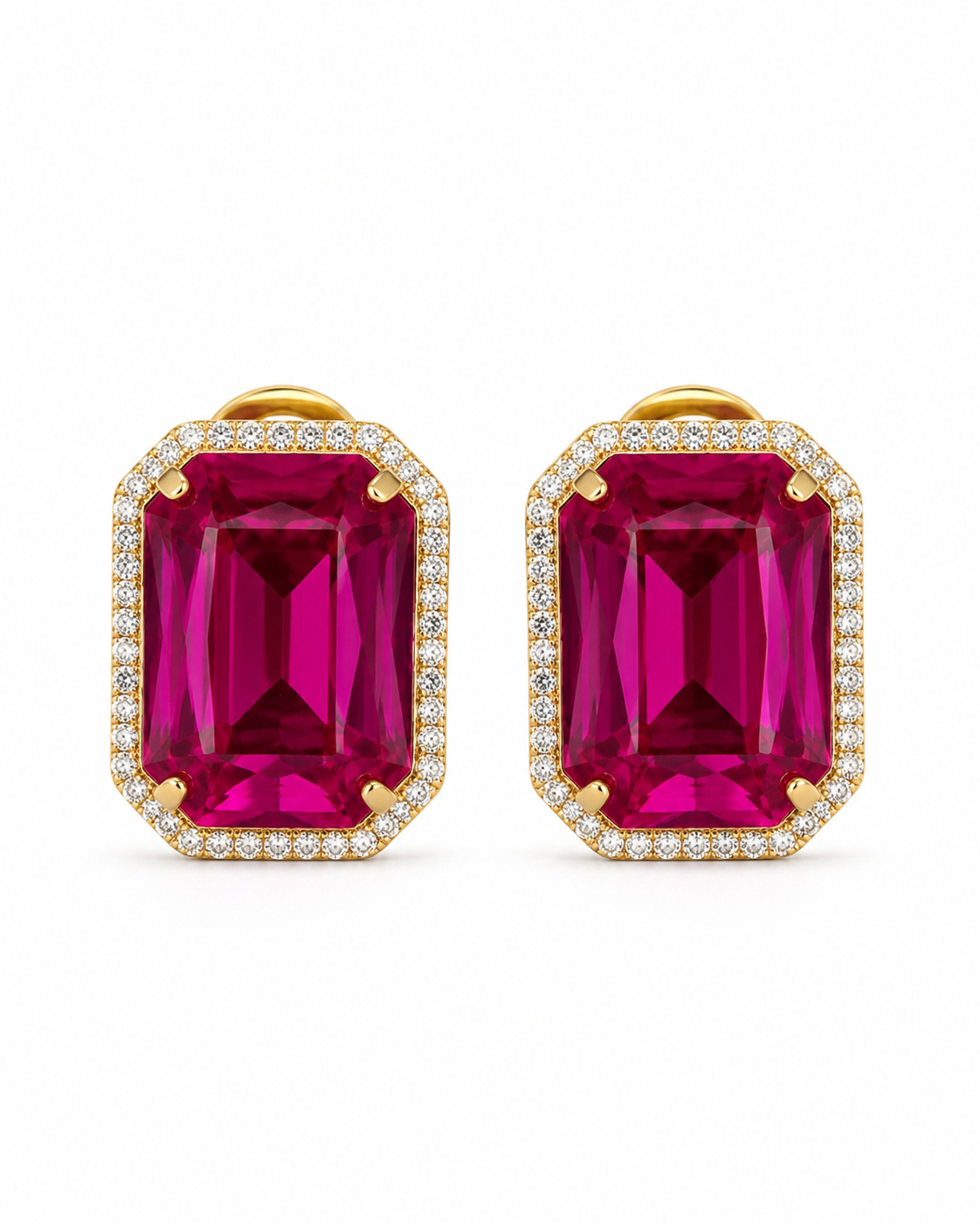 Ruby Red Statement Earrings