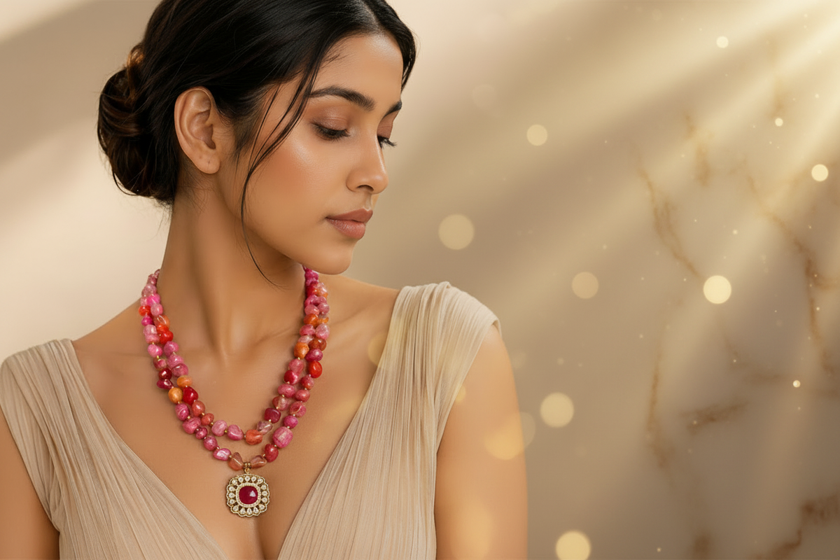 Statement Necklace Banner - Premium Background